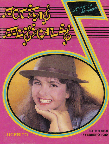 Lucero revista Notitas Musicales Feb 89